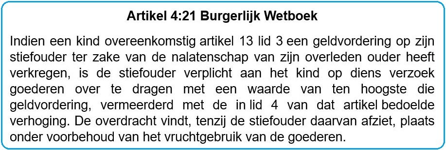 wilsrechten stiefkind